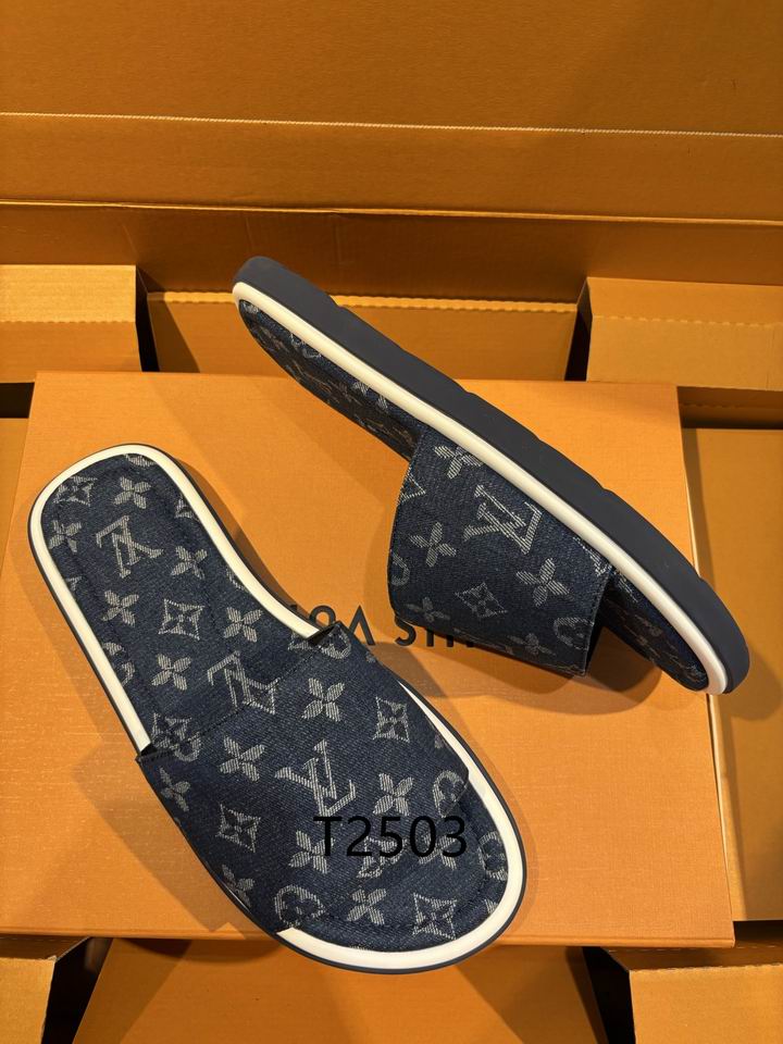 Black Monogram Slides