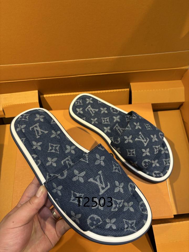 Black Monogram Slides