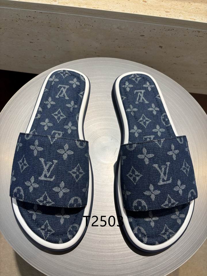Black Monogram Slides