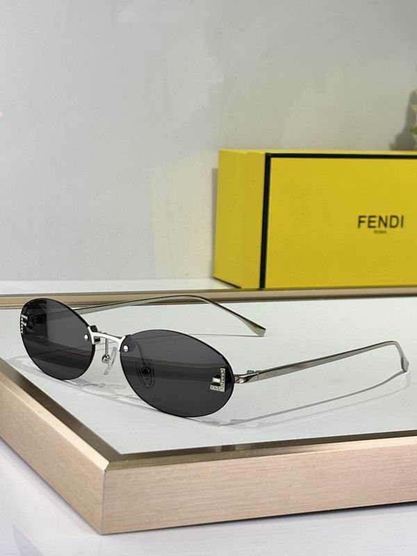 Slim Oval Metal Sunglasses
