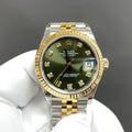 Gold Green Automatic Watch 31 mm